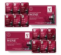 Nutriglow Natural's Advanced Pro Formula Wine Facial Cleanup Kit for Glowing Skin| Fights with Acne & Remove Blackheads| Improve Skin Elasticity| (10Gm) X 6 Each| Pack of 2