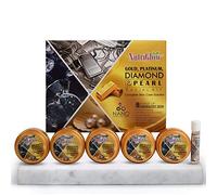 Nutriglow Platinum Diamond Gold and Pearl Facial Kit 6-Pieces Skin Care Kit for Women, 250 Gm+10Ml