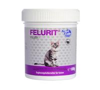 NutriLabs Felurit Polvo para Gatos 100 g - Complemento alimenticio con glucosamina, D-manosa, Concentrado de arándano, etc. - Productos Esenciales para la Salud de los Gatos