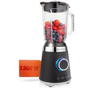 Nutrilovers Batidora de Vaso con Jarra de Cristal, 1300W, 1.3L, Sin BPA