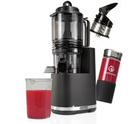 Nutrilovers Licuadora de Prensado en Frío NUTRI-PRESS MAX+, Extractor de Zumo para Frutas Enteras, Boca XXL de 150 mm, Sin BPA
