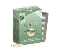 NutriMK7® Huesos - Vitamina K2 MenaQ7® y D3 más Calcio de Coral Marino - Refuerza y Nutre los Huesos - Apoya la Salud Ósea y Muscular - Absorción Eficiente de Calcio - 60 Perlas - 100% Natural