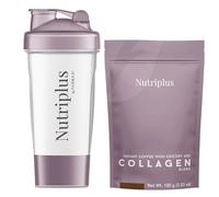 Nutriplus - Mezcla de café instantáneo y colágeno, 3.53 onzas líquidas, tostado medio, sin OMG, sin gluten, 20-25 porciones
