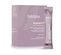NutriPlus Serenity Instant Tea - Sabor melocotón para preparar con agua fría o caliente - Esencial para la desintoxicación - Tiene efecto quemagrasas - Apoya la salud general 30 piezas / 51 g