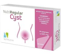 NutriRegular Cyst, 40 cápsulas naturales - Para el bienestar del tracto genito-urinario - Con arándano, D-Manosa y propóleos - Fabricado en Italia Nutrileya