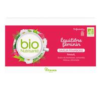 Vitavea BioNutrisanté - Infusión Equilibrio Femenino - Sabor Frambuesa - 20 sobres