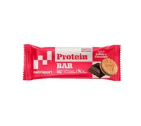 NUTRISPORT Barrita Proteica 44g | 15g Proteína | Snack Alto en Proteína para Deportistas | Bajo en Azúcar | Protein Bar Post Entreno | Sabor Galleta y Choco | 24 unidades