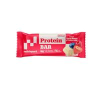 NUTRISPORT Barrita Protéica | Complemento Alimenticio | Alto Contenido en Proteínas | Suplemento para Deportistas | Sabor White Choco & Red Berries | 24 unidades