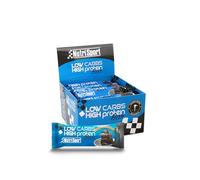 NUTRISPORT - Barritas Proteína Low Carbs | Suplementos Deportivos | Proteínas para masa muscular con Fibra | Energy Protein Bar | Recuperador Muscular | Sabor Brownie | 16 unidades.