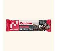 NUTRISPORT - Barritas Proteína Protein BOOM 24 Uds Sabor Chocolate | 13g Whey Proteínas para Masa Muscular | Sin Gluten Energy Protein Bar | Vitamina C | Gym Fitness