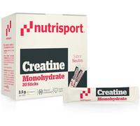 NUTRISPORT - Creatina Sticks 20x3,5g | Creatina Monohidrato Pura >99% | Formato Individual para Mayor Comodidad | Mejora la Fuerza, el Rendimiento y la Recuperación | Sin Aditivos ni Alérgenos