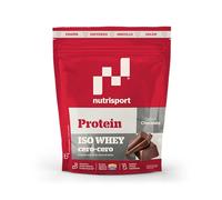 NUTRISPORT -Iso Whey Cero-Cero Chocolate 1500g |Proteína Aislada de Suero de Leche|Sin Grasas ni Azúcares |Con DigeZyme® para Mejor Absorción | Rápida Digestión |Post Entreno para Desarrollo Muscular