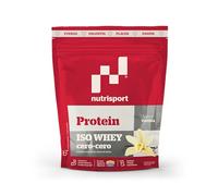 NUTRISPORT -Iso Whey Cero-Cero Vainilla 1500g |Proteína Aislada de Suero de Leche|Sin Grasas ni Azúcares |Con DigeZyme® para Mejor Absorción | Rápida Digestión |Post Entreno para Desarrollo Muscular