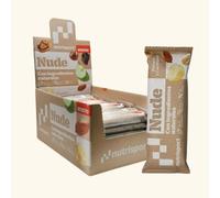 Nutrisport - Nude Bar Plátano y Cacahuete | Barritas Energéticas Naturales | Sin Gluten, Sin Azúcares Añadidos, Plant-Based | Caja Expositora de 24 Uds