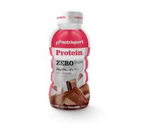 NUTRISPORT Protein Zero | Bebida Deportiva 12 x 330 ml | Batidos de Leche para Masa Muscular | Suplementos Gym sabor Chocolate | Pack Ahorro Emagrecimento