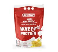 NUTRISPORT Whey Gold Protein | Complemento Alimenticio Post Entrenamiento | Fuente de Proteína (PLÁTANO, 2000 GR)