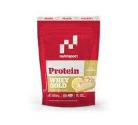 NUTRISPORT - Whey Gold Protein Lemon Pie 500g | Proteína Concentrada de Suero de Leche | Con DigeZyme® para Mejor Absorción | Rápida Digestión | Post Entreno para Crecimiento Muscular