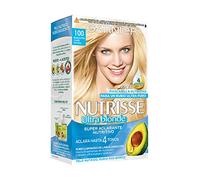 NUTRISSE Creme Coloración Nutritiva Permanente, Tinte 100 por ciento Cobertura de Canas, Color Rubio Extra Claro Natural 100, 1 Unidad (Paquete de 1), El embalaje puede variar