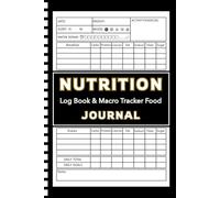 Nutrition log Book & Macro Tracker Journal: Daily Food Intake Logbook for Keeping Track of Your Meals, Carbs, Protein, Calories, Fats, Sodium, Fiber, and Sugar for Balanced Eating.