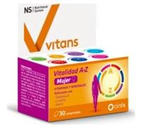 Nutritional System Vitans Vitalidad A-Z Mujer 30comp