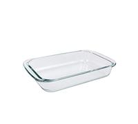 NUTRIUPS Fuente de cristal para horno, 1,5 l, rectangular, para lasaña y cacerola