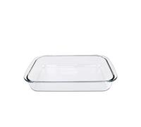 NutriUPS Plato de Vidrio Rectangular para Horno y Tostador, Plato de Lasaña de Cristal 1L