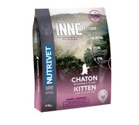 NUTRIVET - INNE CHATON - Croquetas sin Cereales - Gatito - Pollo - 80% Ingredientes de Origen Animal - 6kg