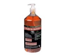 NUTRIVET - INNE - Suplementos de Comida - Perros y Gatos - Aceite de Salmón - Rico en Omegas 3 y 6 - Botella de Bomba 1L