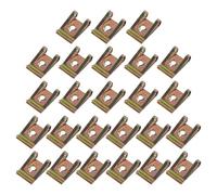 Nuts Clip Fasteners - Spring Steel Replacement, Strong Automotive Hardware, Reliable Metal Fixing | Car RV Trailer Offroad Bumper Engine License Plate Industrial Vehicle Utility Applications Tools
