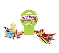 Nuts For Knots Twist-tee 2 Nudos algodón Perro Tugger, Grande