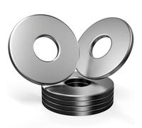 Nuts OT nuts 40 arandelas M8 DIN 9021 A2 V2A arandelas M8 de acero inoxidable para carrocería, arandelas planas inoxidables para tornillos, tuercas, pernos roscados, barras roscadas