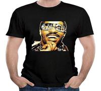 NUTS SNACKS Men's Stevie Come and Wonder All I Do T Shirt Black L