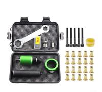 Nutsert - Kit adaptador de herramientas de remache compatible con taladro eléctrico, incluye 5 mandriles y 20 tuercas para remachado de precisión (3)