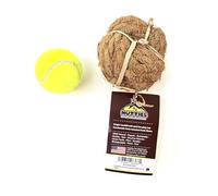 Nutties - Bola de fibra de cáscara de coco y cepillo de dientes mágico para perros, 2 tamaños (grande)