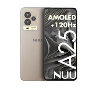 NUU A25 AMOLED 120Hz 6.7 pulgadas Teléfono para T-Mobile, ATT, Cricket, Mint, Ultra, Metro, teléfonos para juegos, Octa-Core Helio G99, 4G/LTE Dual SIM, 6GB + 128GB 50MP, champán, viajes