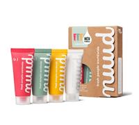 NUUD Family Pack - Nueva fórmula - Desodorante natural en crema vegana contra el olor a sudor - Cosmética natural sin aluminio, alcohol, productos químicos y pruebas en animales - suficiente para 40