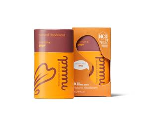 nuud stick deo | 45 gramos | desodorante natural, sin químicos, NCS vegano, 48 horas, sin perfume, sin aluminio, sin alcohol, unisex, 6-7 semanas (naranja y jengibre)