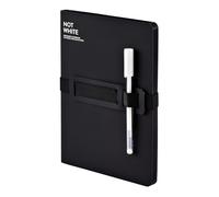 Nuuna Cuaderno Not White L Light Black, 165 x 220mm