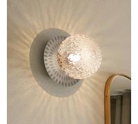Nuura Aps Aplique de pared Nuura Liila 1 Medium, plateado/transparente, IP44, G9