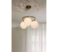 Nuura Aps Lámpara de araña Nuura Miira 3 Circular, Ø 54 cm, bronce/ópalo
