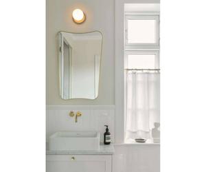Nuura Aps Nuura Liila 1 plafón, Ø 14 cm IP44, bronce/ópalo