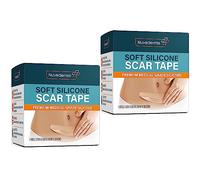 NUVADERMIS Cinta de silicona para cicatrices quirúrgicas, rollo de 120 x 1.5 pulgadas, hojas de cicatrices extralargas para cesárea, abdominoplastia, queloides y cicatrices quirúrgicas, cinta de