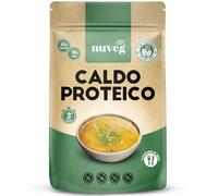 NUVEG Caldo Proteico en Polvo, Rico en Proteína 41% y Fibra 13%, Contiene Levadura Nutricional, Inulina y Maltodextrina, Sin Gluten y Sin Lactosa, Apto para Veganos, Clean Label, Pack 2, 400g