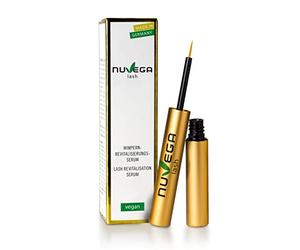 Nuvega Lash - Serum Pestañas y Cejas para unas pestañas largas en sólo 4-6 semanas I Vegano I Serum para el Crecimiento de Pestañas I Crece Pestañas/Alargamiento I Made in Germany I 1ml