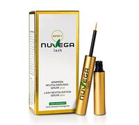 Nuvega Lash Super V - Serum Pestañas y Cejas para unas pestañas largas en sólo 4-6 semanas I Vegano I Serum para el Crecimiento de Pestañas I Crece Pestañas/Alargamiento I Made in Germany I 3ml