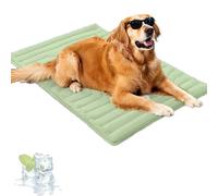 Nuvica Tempbalance Mat，Double-Sided Pet Mat with Temperature Balance Function，Durable Scratch-Resistant Easy Clean Portable Cooling Mat for Cats Dogs， Small Medium Large Pets (Green, X-Large)