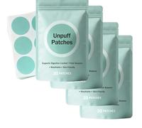 Nuvilo Parches Unpuff | Apoyo a la salud y el manejo físico | Parche cosmético de ingredientes naturales | 30 parches veganos (120 piezas)