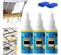 Nuvilux Magic Degreaser, All Purpose Cleaner Spray, Heavy-Duty Foaming Degreaser, Kitchen Cleaner Spray, for Stubborn Stains, Domestic Cooktops,Range Hoods,Grime and Grease (3, Pcs)