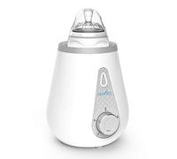 Nuvita 1165, 4 en 1 Calienta Biberones Eléctrico Portátil Bebé, Casa y Coche, Protección de Calentamiento Excesivo, Incluye Adaptador para Coche, Para Viaje, Leche y Alimentos, Marca EU, Blanco