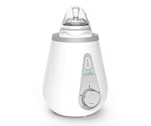 Nuvita 1165, 4 en 1 Calienta Biberones Eléctrico Portátil Bebé, Casa y Coche, Protección de Calentamiento Excesivo, Incluye Adaptador para Coche, Para Viaje, Leche y Alimentos, Marca EU, Blanco